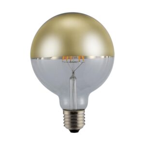 Λάμπα LED G95 αντεστραμμένου καθρέπτη Gold 6 Watt GEYER