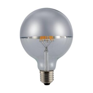 Λάμπα LED G95 αντεστραμμένου καθρέπτη Silver 6 Watt GEYER