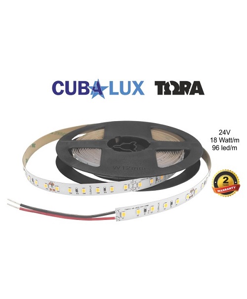 Ταινία LED 18 Watt 24V ψυχρό λευκό CUBALUX
