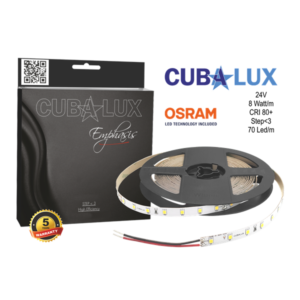 Ταινία LED 8 Watt 24V θερμό λευκό CUBALUX Emphasis