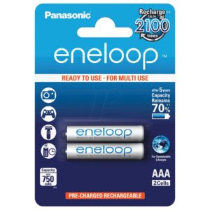 Επαναφορτιζόμενη μπαταρία ΑΑΑ 750 mAh Panasonic HR03