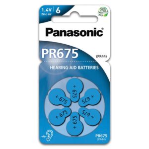 Μπαταρία ακουστικών βαρηκοίας PR675 Panasonic