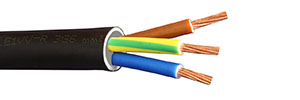 Καλώδιο ΝΥΥ (E1VV-U) 3*6mm² μαύρο