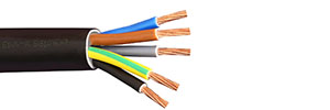 Καλώδιο ΝΥΥ (E1VV-U) 5*10mm² μαύρο