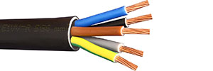 Καλώδιο ΝΥΥ (E1VV-U) 5*6mm² μαύρο