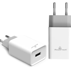 Φορτιστής τοίχου USB 20W POWERTECH PT-780 λευκός