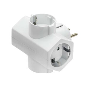 Αντάπτορας ρεύματος σούκο σταυρός 4 θέσεων SAS λευκό