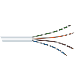 Καλώδιο UTP CAT5 λευκό MIKROTEK