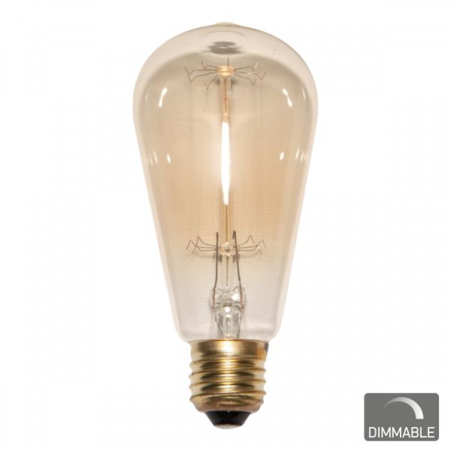 Λάμπα Edison Amber 40 Watt αχλάδι Spotlight