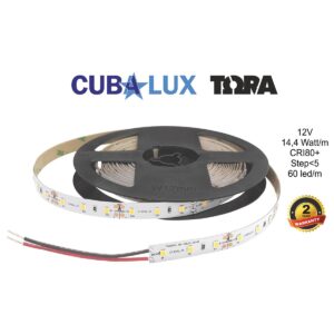 Ταινία LED 12 Watt 12V ουδέτερο λευκό αδιάβροχη CUBALUX