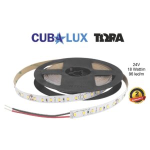 Ταινία LED 18 Watt 24V θερμό λευκό CUBALUX