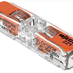 Κλέμα αυτόματη 0,2-4mm ευθεία WAGO
