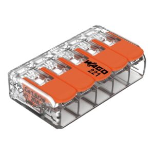 Κλέμα αυτόματη 0,2-4mm πενταπλή WAGO
