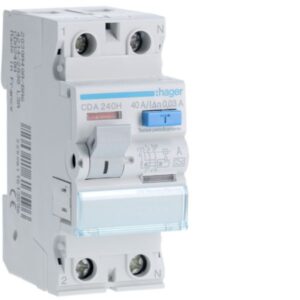 Ρελέ διαφυγής τύπου Α 2*40Α 6kΑ HAGER